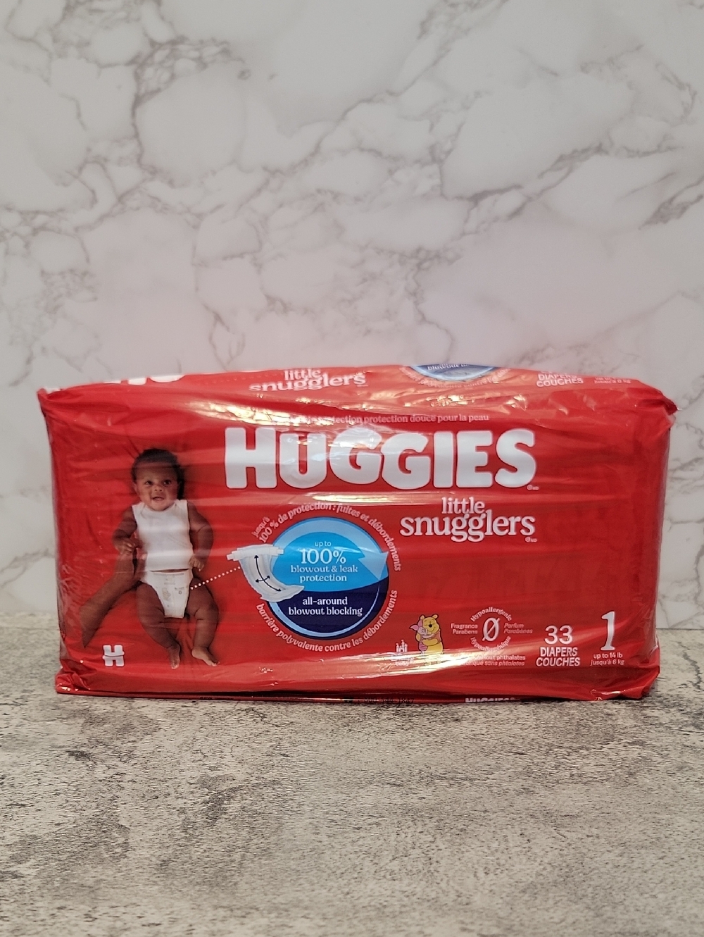 Huggies Little Snugglers Baby Diapers Size 1 Up to 14 lb